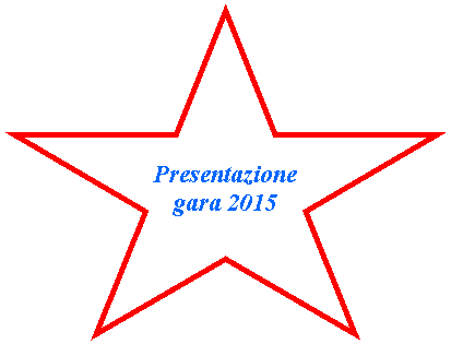 Stella a 5 punte: Presentazione gara 2015